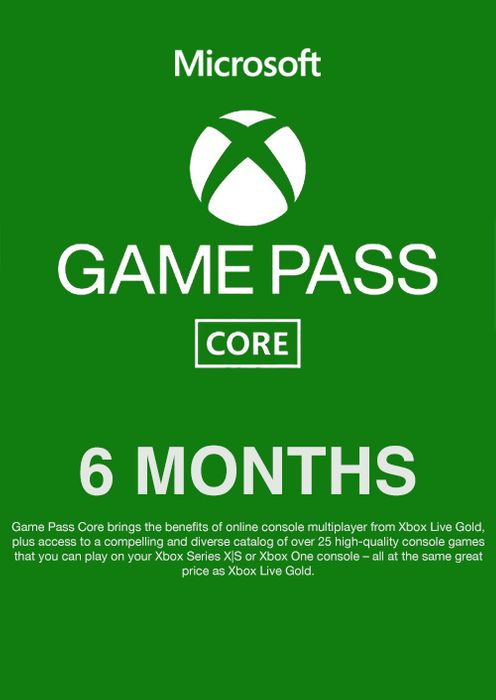 Xbox Game Pass Core 6 Months