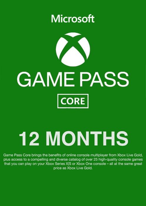 Xbox Game Pass Core 12 Months