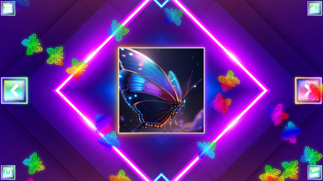 Neon Fantasy: Butterflies 